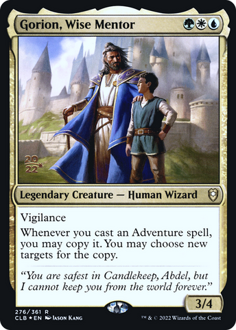 Gorion, Wise Mentor [Commander Legends: Battle for Baldur's Gate Prerelease Promos] - The Mythic Store | 24h Order Processing