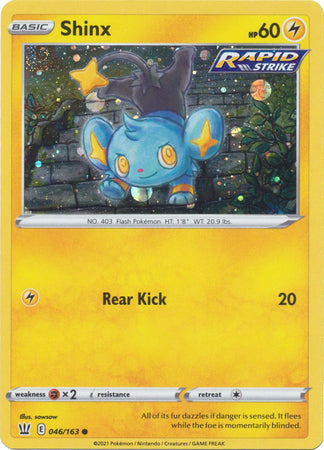 Shinx (046/163) (Cosmos Holo) [Sword & Shield: Battle Styles] - The Mythic Store | 24h Order Processing
