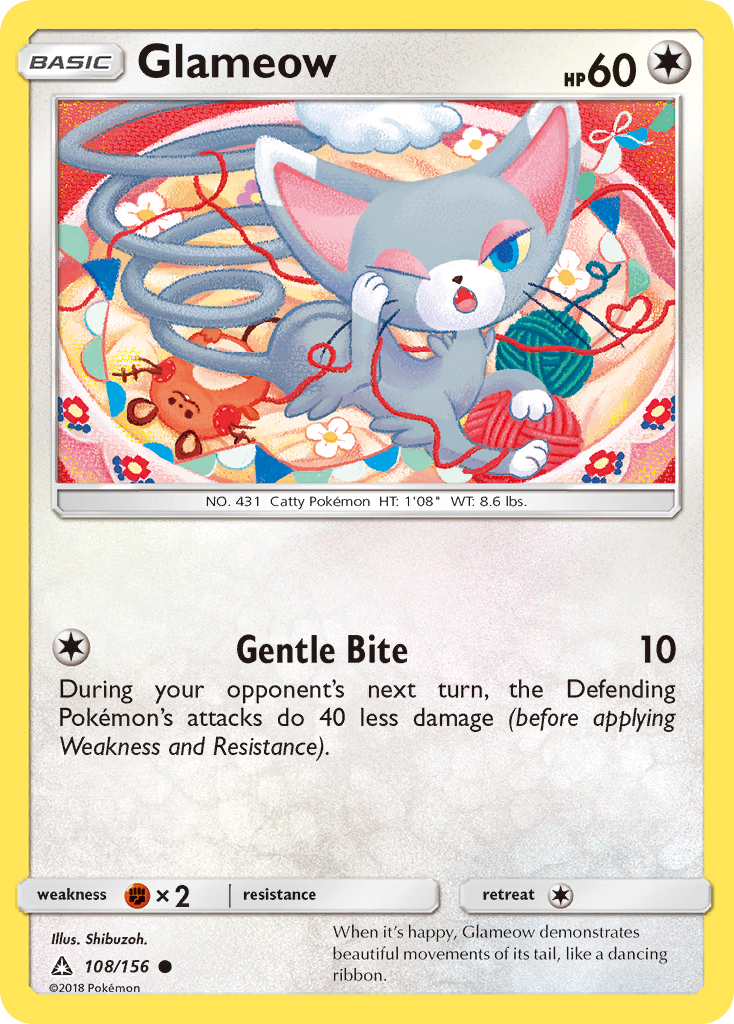Glameow (108/156) [Sun & Moon: Ultra Prism] - The Mythic Store | 24h Order Processing