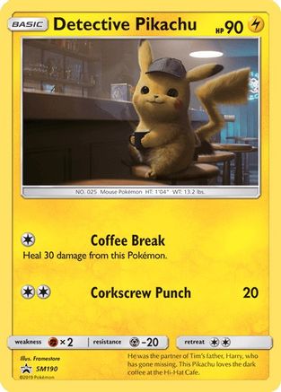 Detective Pikachu (SM190) [Sun & Moon: Black Star Promos] - The Mythic Store | 24h Order Processing