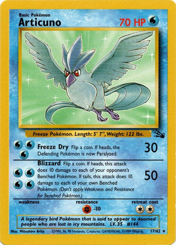 Articuno (17/62) [Fossil Unlimited] - The Mythic Store | 24h Order Processing