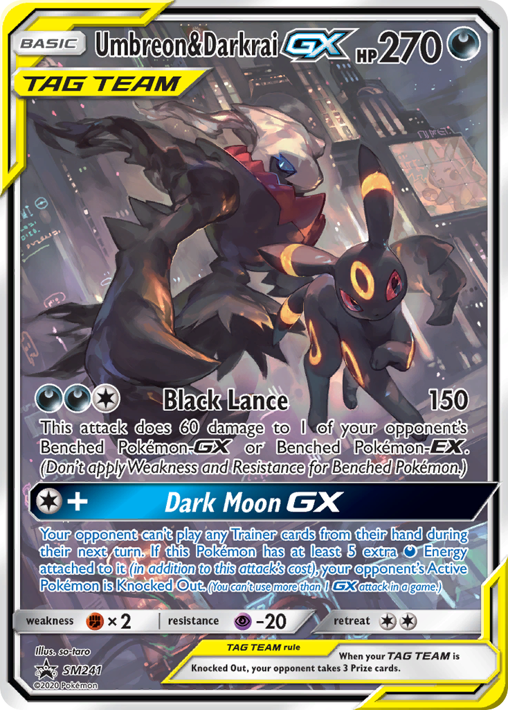 Umbreon & Darkrai GX (SM241) (Jumbo Card) [Sun & Moon: Black Star Promos] - The Mythic Store | 24h Order Processing