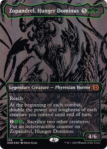 Zopandrel, Hunger Dominus (Oil Slick Raised Foil) [Phyrexia: All Will Be One] - The Mythic Store | 24h Order Processing