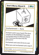 Don't Worry About It [Mystery Booster 2 Playtest Cards] - The Mythic Store | 24h Order Processing