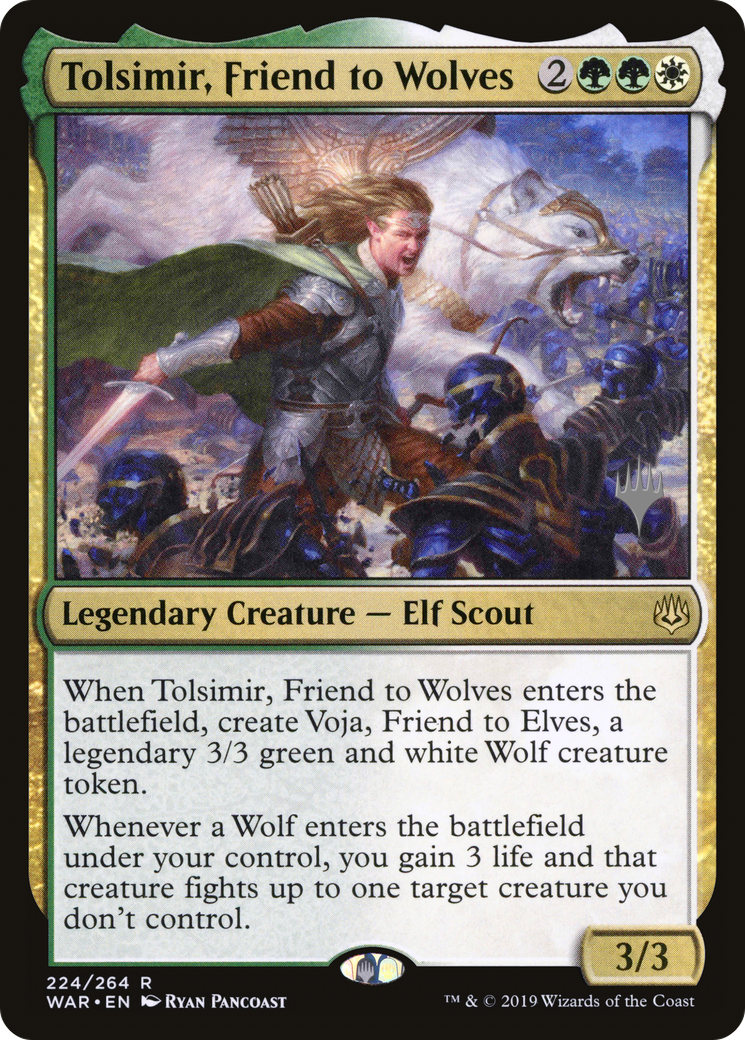 Tolsimir, Friend to Wolves (Promo Pack) [War of the Spark Promos] - The Mythic Store | 24h Order Processing