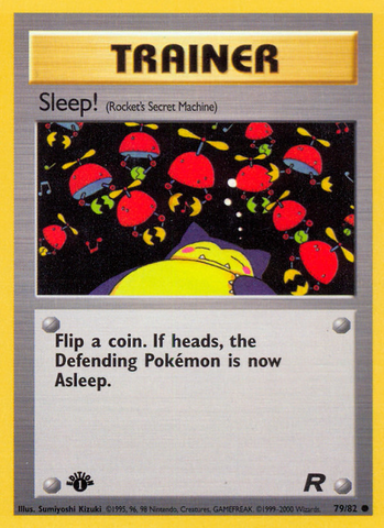 Sleep! (79/82) [Team Rocket 1st Edition] - The Mythic Store | 24h Order Processing