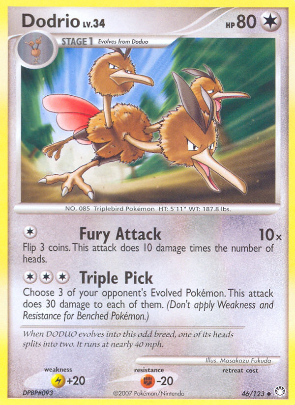 Dodrio (46/123) [Diamond & Pearl: Mysterious Treasures] - The Mythic Store | 24h Order Processing