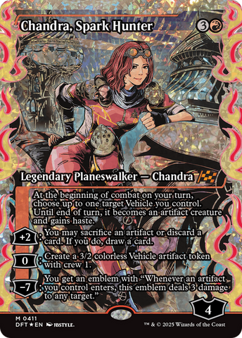 Chandra, Spark Hunter (Showcase) (Fracture Foil) [Aetherdrift] - The Mythic Store | 24h Order Processing