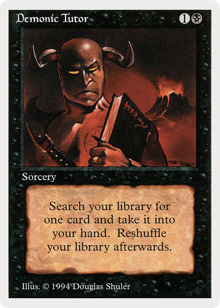Demonic Tutor [Summer Magic / Edgar] - The Mythic Store | 24h Order Processing