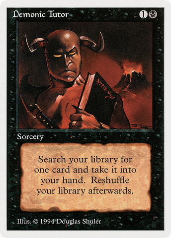 Demonic Tutor [Summer Magic / Edgar] - The Mythic Store | 24h Order Processing