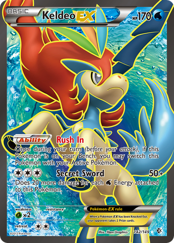 Keldeo EX (142/149) [Black & White: Boundaries Crossed] - The Mythic Store | 24h Order Processing