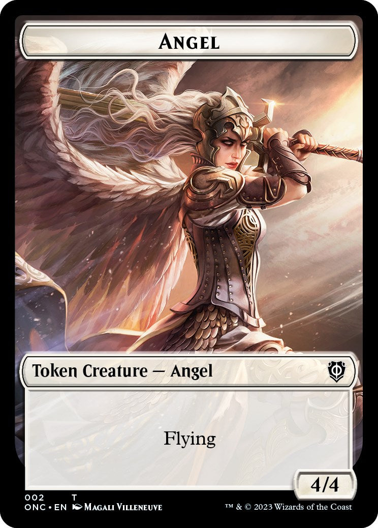 Soldier (007) // Angel Double-Sided Token [Phyrexia: All Will Be One Commander Tokens] - The Mythic Store | 24h Order Processing