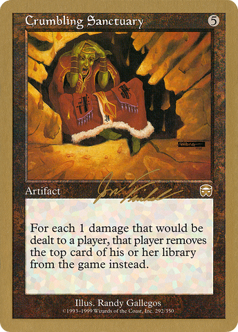 Crumbling Sanctuary (Jon Finkel) [World Championship Decks 2000] - The Mythic Store | 24h Order Processing