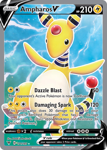 Ampharos V (171/185) [Sword & Shield: Vivid Voltage] - The Mythic Store | 24h Order Processing