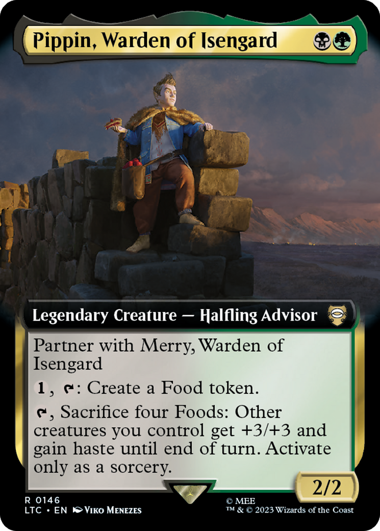 Pippin, Warden of Isengard (Extended Art) [The Lord of the Rings: Tales of Middle-Earth Commander] - The Mythic Store | 24h Order Processing