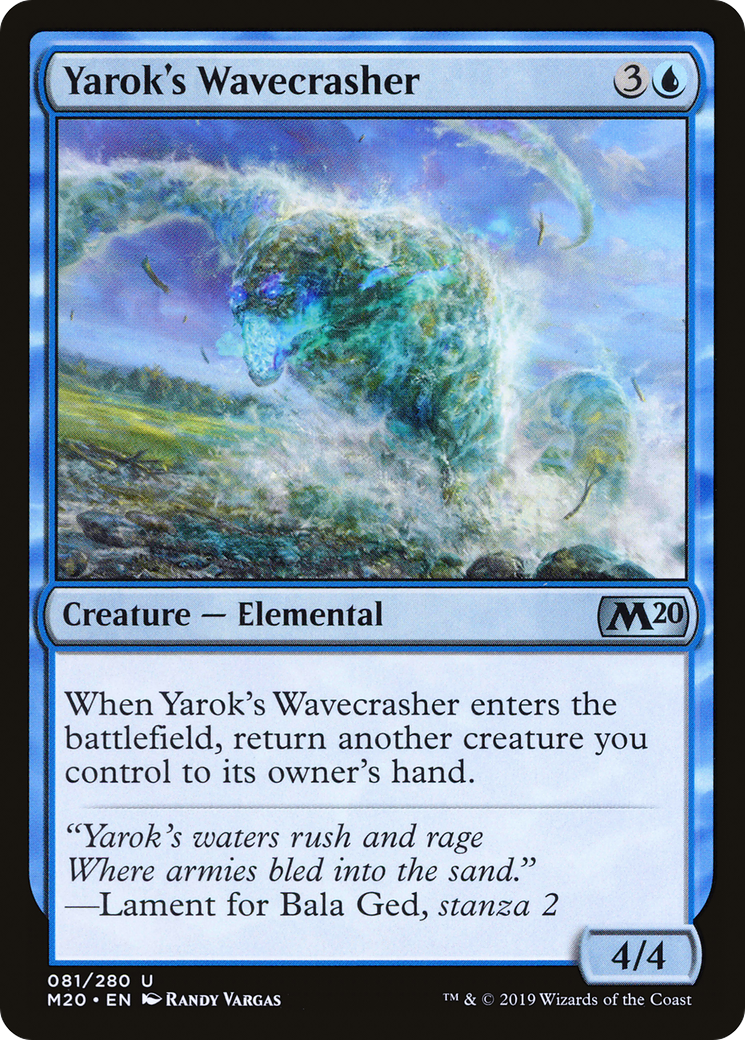 Yarok's Wavecrasher [Core Set 2020] - The Mythic Store | 24h Order Processing