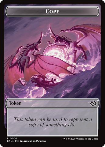 Copy // Dragon (0014) Double-Sided Token [Tarkir: Dragonstorm Commander Tokens] - The Mythic Store | 24h Order Processing