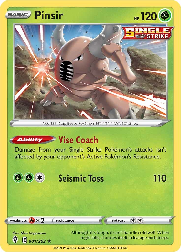 Pinsir (001/203) [Sword & Shield: Evolving Skies] - The Mythic Store | 24h Order Processing