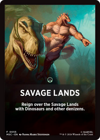Savage Lands Theme Card [Marvel Super Heroes Commander] - The Mythic Store | 24h Order Processing