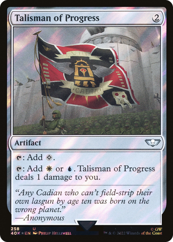 Talisman of Progress (Surge Foil) [Warhammer 40,000] - The Mythic Store | 24h Order Processing