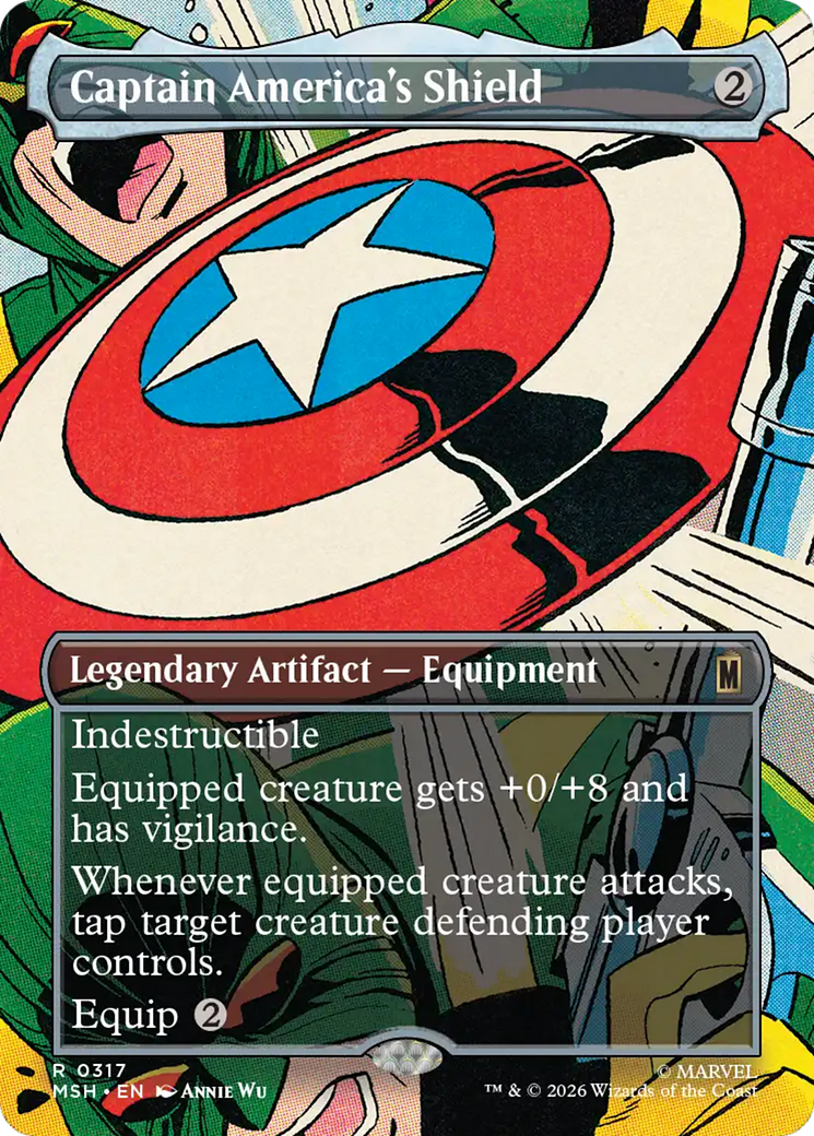 Captain America's Shield (Borderless) (0317) [Marvel Super Heroes] - The Mythic Store | 24h Order Processing
