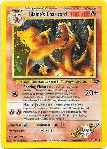 Blaine's Charizard (2/132) [Gym Challenge Unlimited] - The Mythic Store | 24h Order Processing
