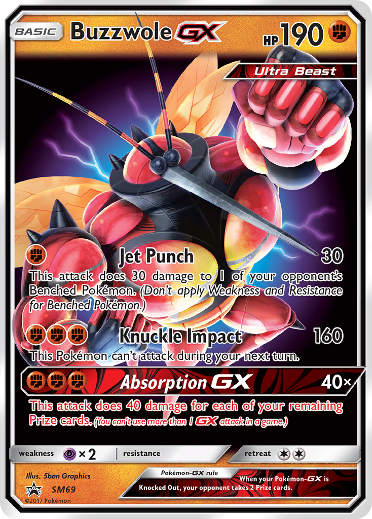 Buzzwole GX (SM69) [Sun & Moon: Black Star Promos] - The Mythic Store | 24h Order Processing
