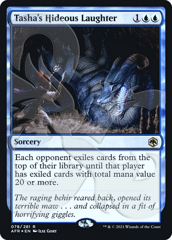 Tasha's Hideous Laughter (Ampersand Promo) [Dungeons & Dragons: Adventures in the Forgotten Realms Promos] - The Mythic Store | 24h Order Processing