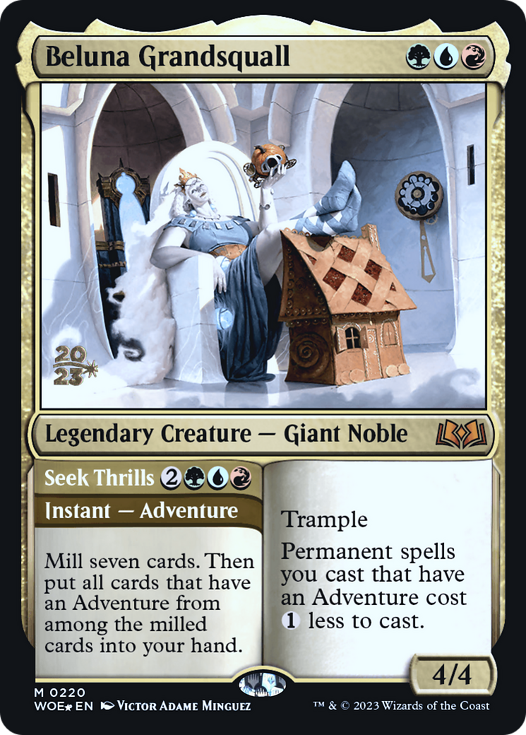 Beluna Grandsquall // Seek Thrills [Wilds of Eldraine Prerelease Promos] - The Mythic Store | 24h Order Processing