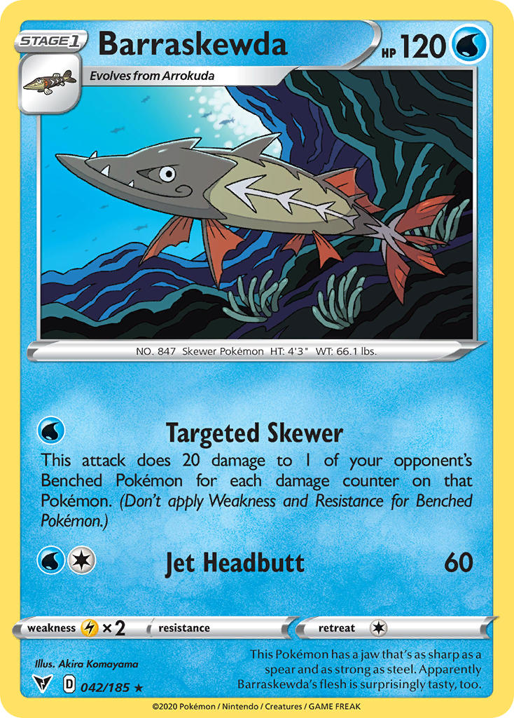 Barraskewda (042/185) [Sword & Shield: Vivid Voltage] - The Mythic Store | 24h Order Processing
