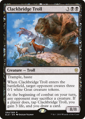 Clackbridge Troll (Promo Pack) [Throne of Eldraine Promos] - The Mythic Store | 24h Order Processing