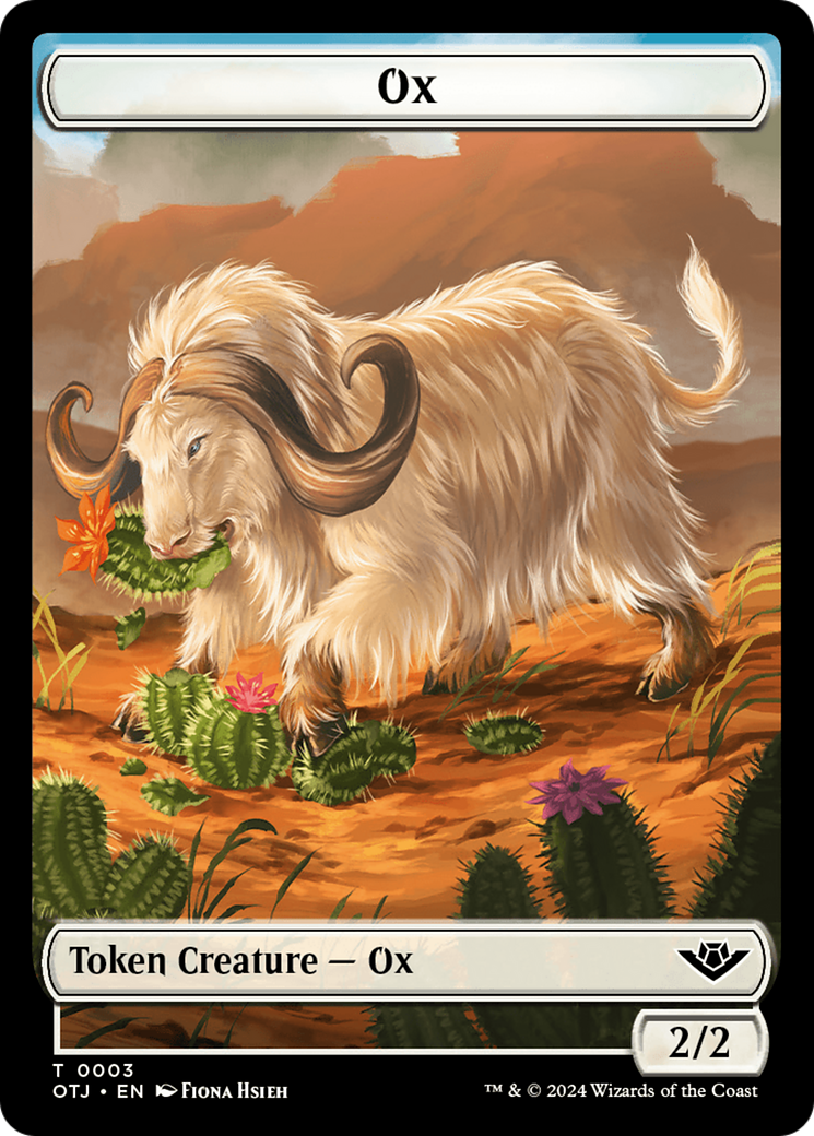 Mercenary // Ox Double-Sided Token [Outlaws of Thunder Junction Tokens] - The Mythic Store | 24h Order Processing