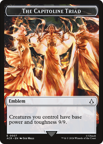 Emblem - The Capitoline Triad [Assassin's Creed Tokens] - The Mythic Store | 24h Order Processing