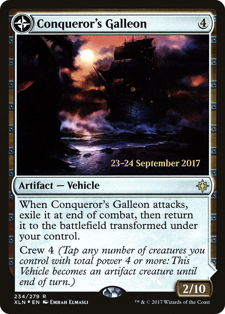Conqueror's Galleon // Conqueror's Foothold [Ixalan Prerelease Promos] - The Mythic Store | 24h Order Processing