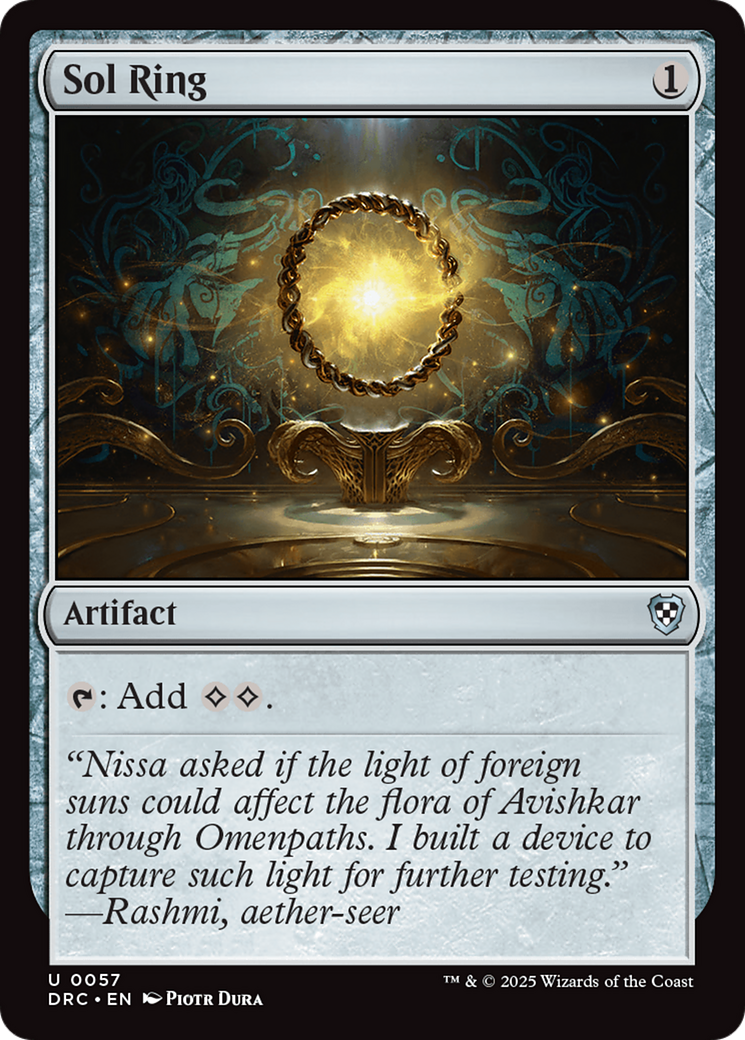 Sol Ring (0057) [Aetherdrift Commander] - The Mythic Store | 24h Order Processing