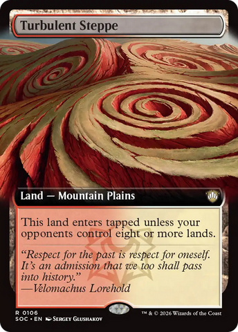 Turbulent Steppe (Extended Art) [Secrets of Strixhaven Commander] - The Mythic Store | 24h Order Processing