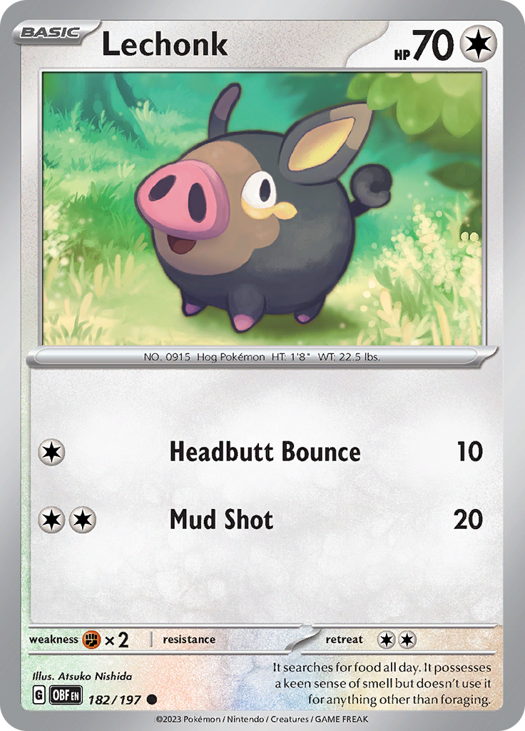 Lechonk (182/197) [Scarlet & Violet: Obsidian Flames] - The Mythic Store | 24h Order Processing