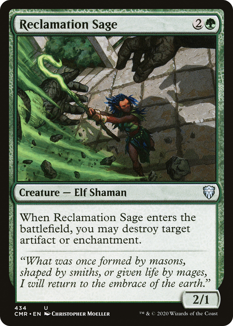 Reclamation Sage (434) [Commander Legends] - The Mythic Store | 24h Order Processing