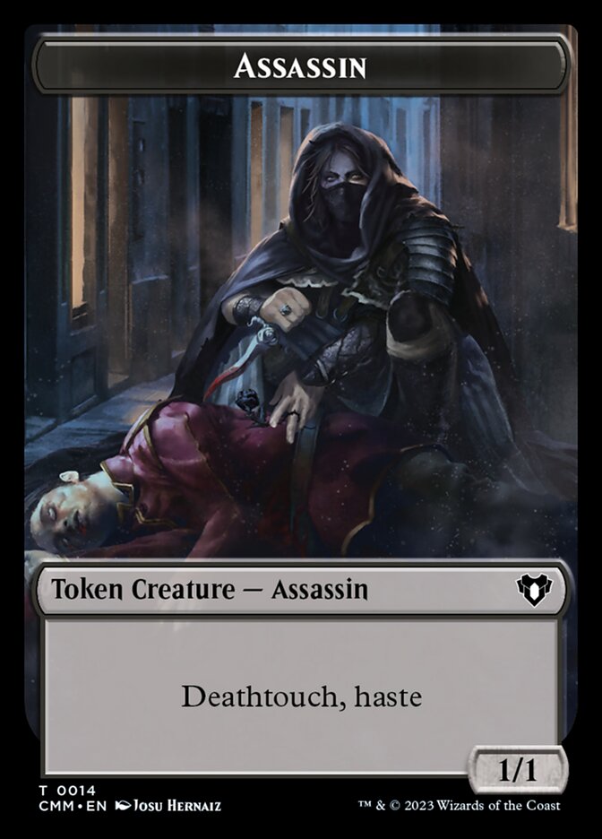 Treasure // Assassin Double-Sided Token [Commander Masters Tokens] - The Mythic Store | 24h Order Processing
