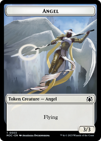 Angel (3) // Demon Double-Sided Token [March of the Machine Commander Tokens] - The Mythic Store | 24h Order Processing