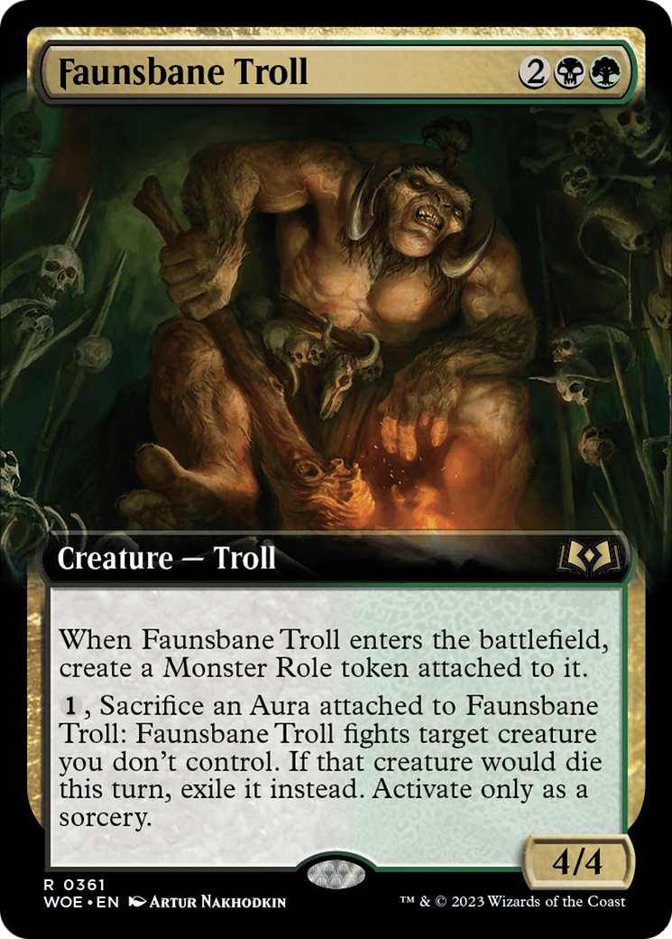 Faunsbane Troll (Extended Art) [Wilds of Eldraine] - The Mythic Store | 24h Order Processing