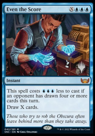 Even the Score (Promo Pack) [Streets of New Capenna Promos] - The Mythic Store | 24h Order Processing