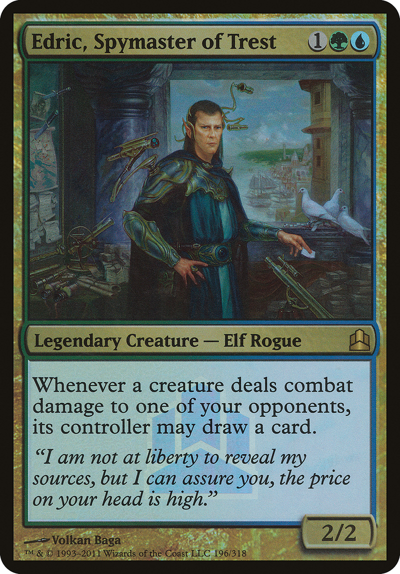 Edric, Spymaster of Trest (Launch) (Oversized) [Commander 2011 Oversized] - The Mythic Store | 24h Order Processing
