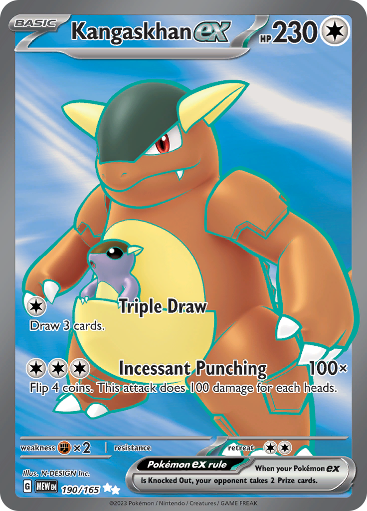 Kangaskhan ex (190/165) [Scarlet & Violet 151] - The Mythic Store | 24h Order Processing