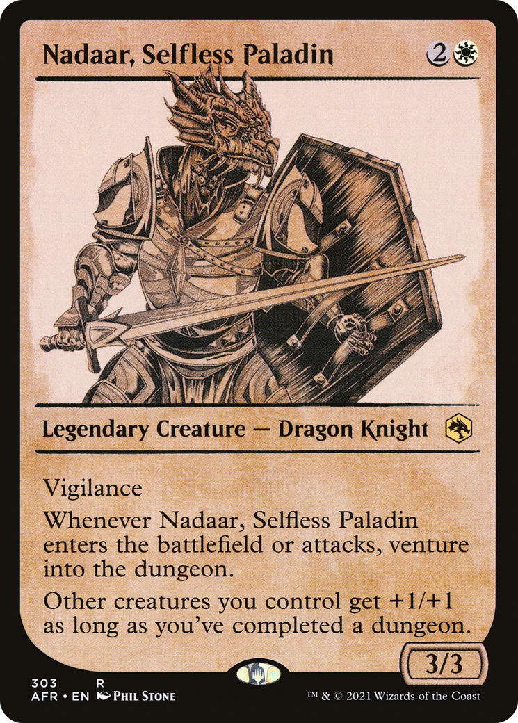 Nadaar, Selfless Paladin (Showcase) [Dungeons & Dragons: Adventures in the Forgotten Realms] - The Mythic Store | 24h Order Processing