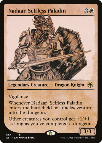 Nadaar, Selfless Paladin (Showcase) [Dungeons & Dragons: Adventures in the Forgotten Realms] - The Mythic Store | 24h Order Processing