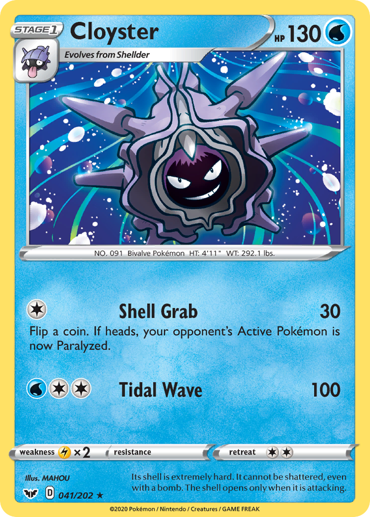 Cloyster (041/202) [Sword & Shield: Base Set] - The Mythic Store | 24h Order Processing