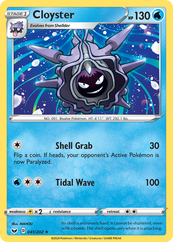 Cloyster (041/202) [Sword & Shield: Base Set] - The Mythic Store | 24h Order Processing