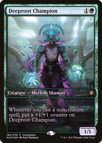 Deeproot Champion (Convention) (Full Art) [Ixalan Promos] - The Mythic Store | 24h Order Processing