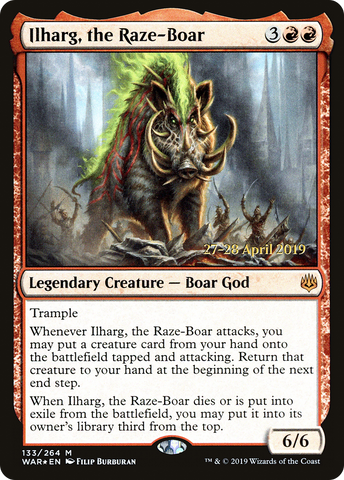 Ilharg, the Raze-Boar [War of the Spark Prerelease Promos] - The Mythic Store | 24h Order Processing
